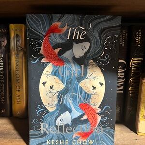 Fairyloot- The Girl With No Reflection by Keshe Chow - Navy Blue & Red Hardcover